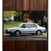 Металлическая табличка Saab 900 Turbo Sedan